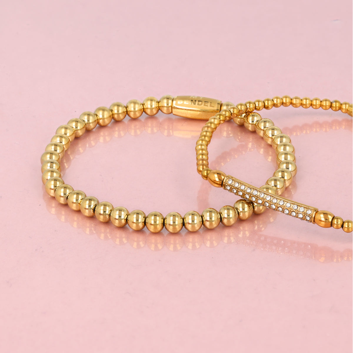 Bracelet set with zirconia charm