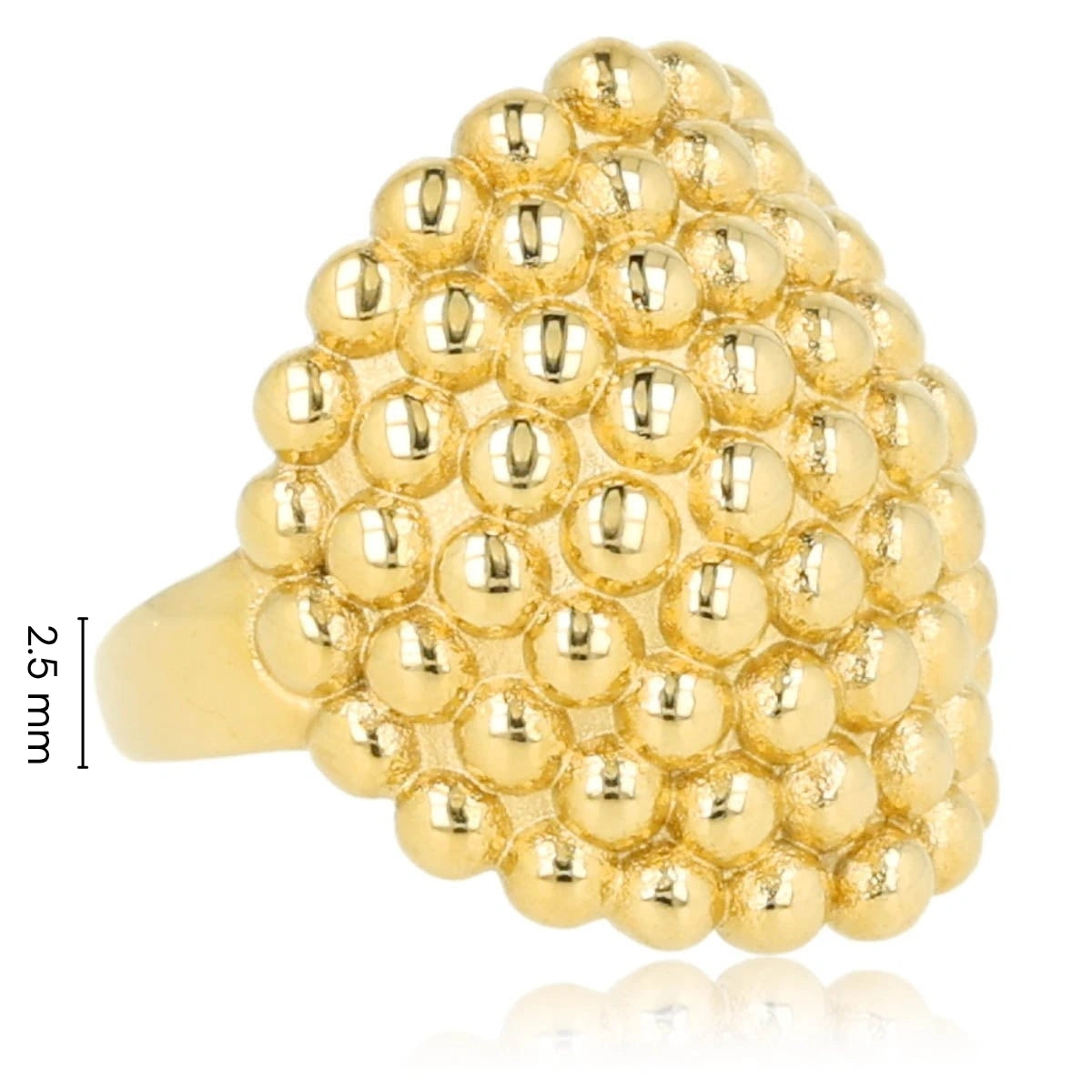 Statement Ring with Beads • 15 mm