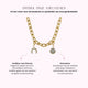 Set grove ketting met hoefijzer en edelsteen