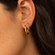 Gouden oorringen set