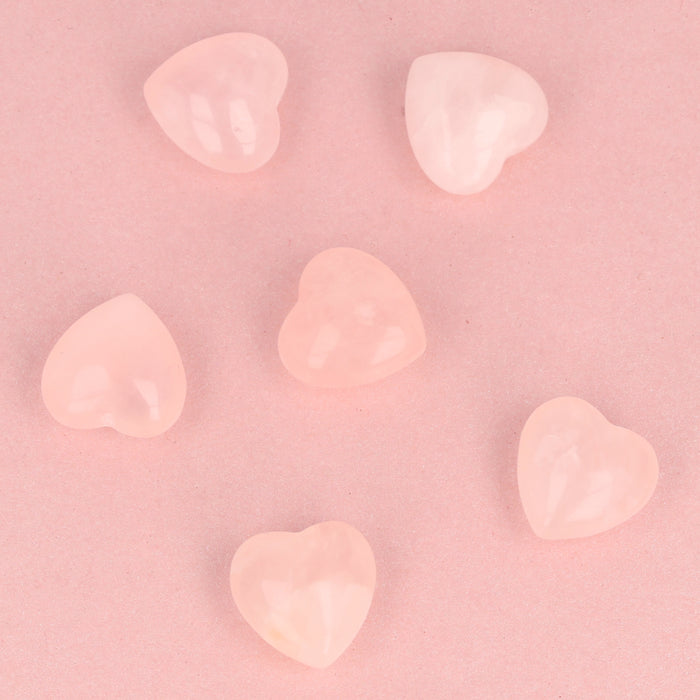 Edelstenen hart - Rose Quartz