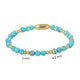 Golden Bracelet with Imperial Jasper Gemstone