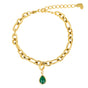 Armband met Green Agate - Geboortesteen Mei