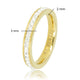 Ring mit Zirkonia-Steinen • 3 mm • Gold