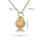 Gouden ketting met ronde Picture Jasper edelsteen