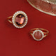 Berry Quartz Ring – Goudkleurig & Sprankelend