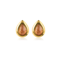 Druppel Studs met Edelsteen • Berry Quartz