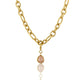 Necklace with Rose Quartz - Birthstone October
