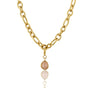 Necklace with Rose Quartz - Birthstone October