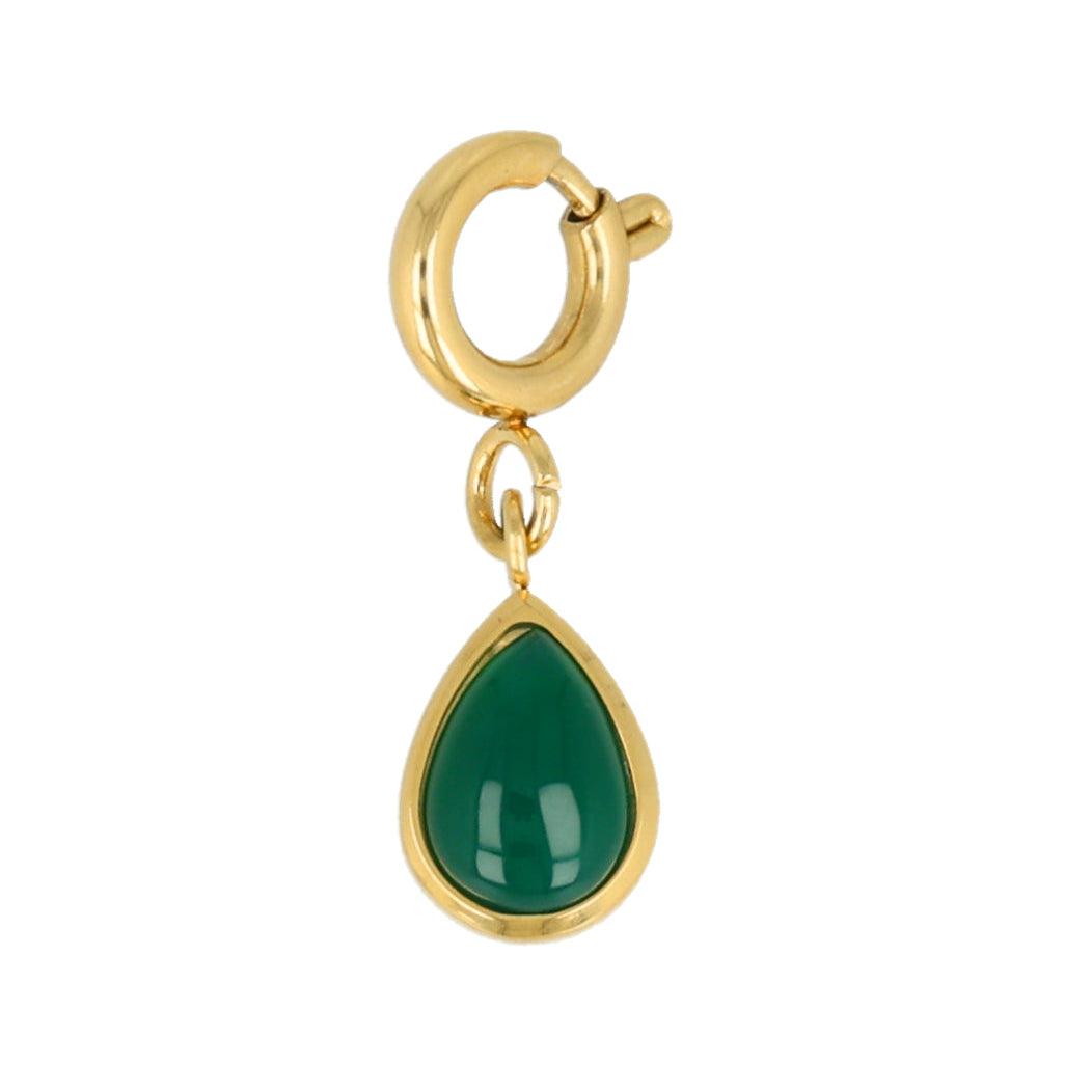 Green Agate Charm • Growth & Harmony