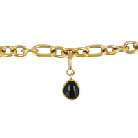 Armband met Onyx - Geboortesteen December