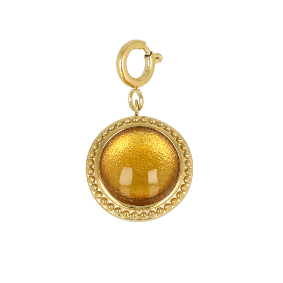 Large Citrine Charm • Luck & Energy