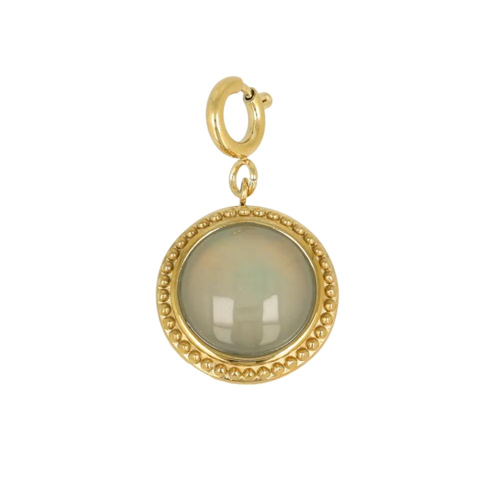 Large Chalcedony Charm • Communication & Softness