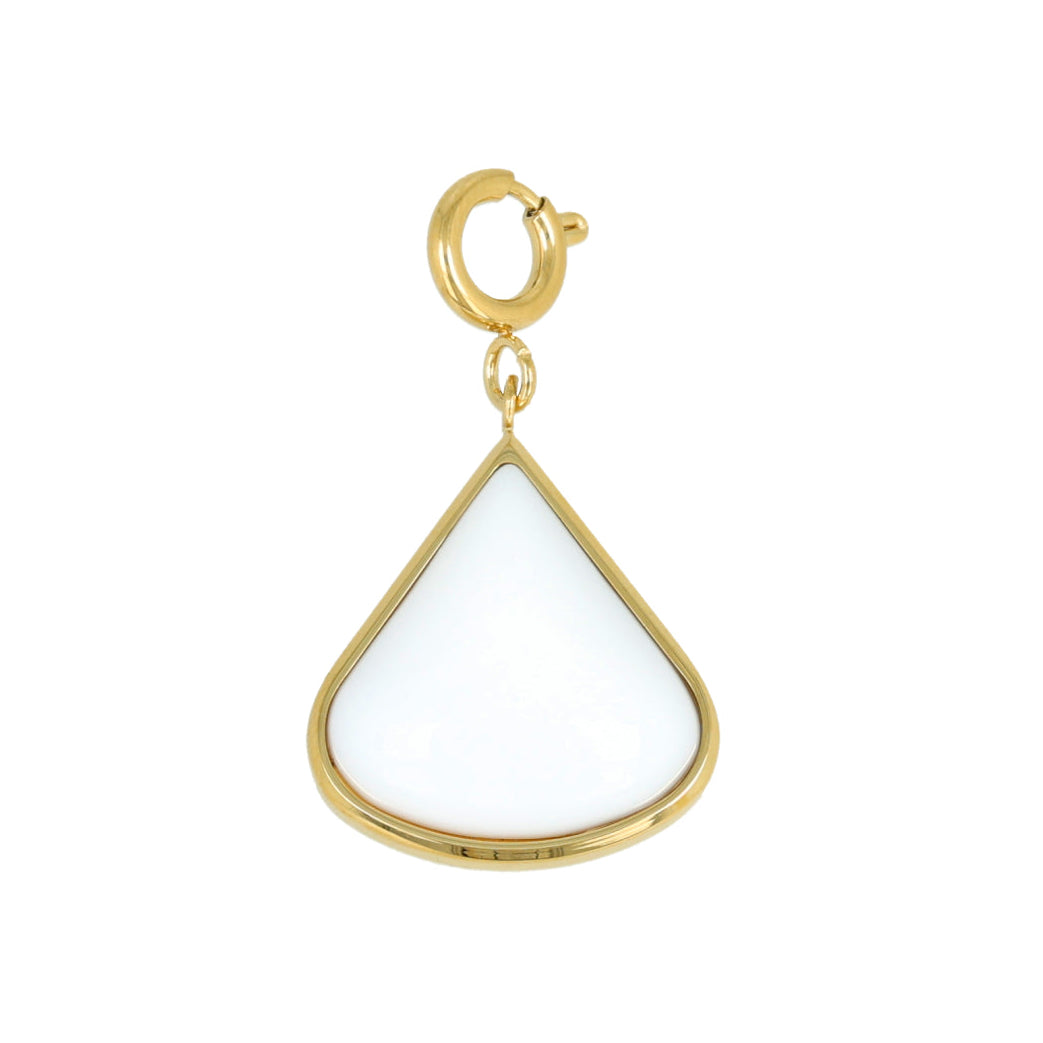 Large White Aventurine Charm • Calm & Confidence