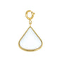 Large Charm – White Aventurine - Birthstone April
