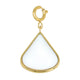 Large White Aventurine Charm • Calm & Confidence