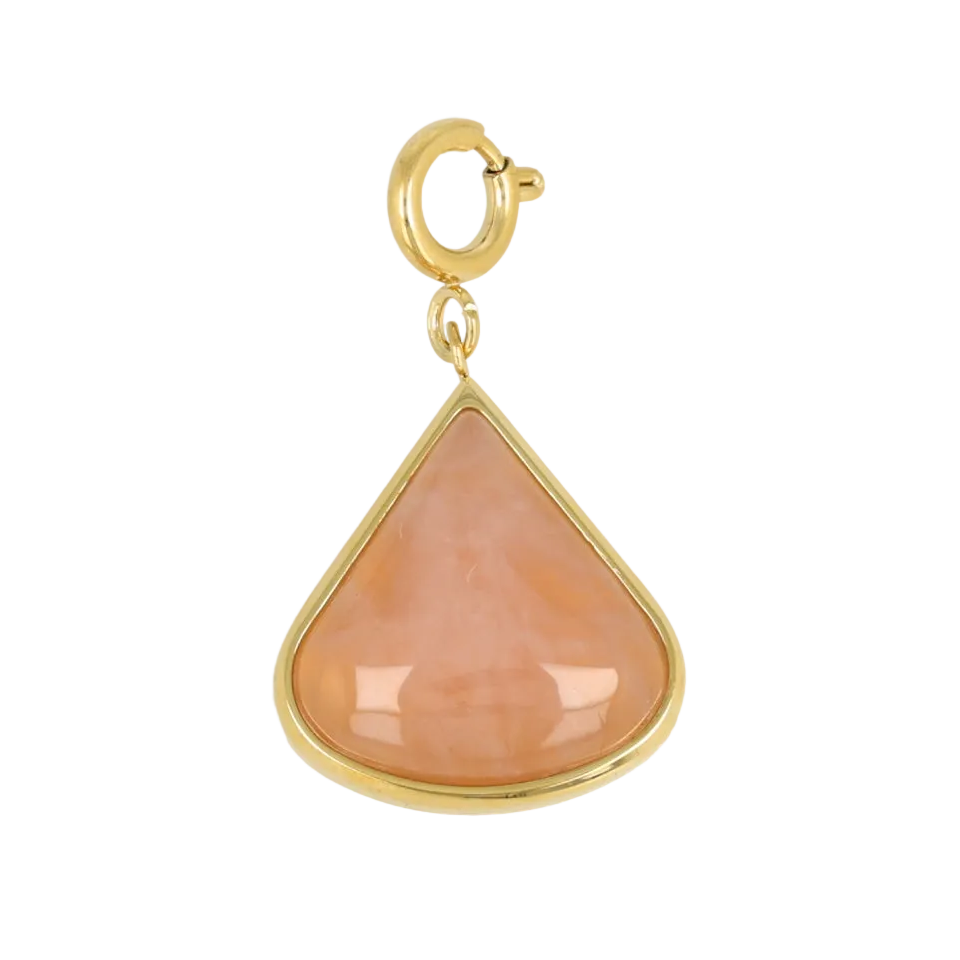 Large Charm - Rose Quartz - October Birthstone