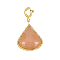 Large Charm - Rose Quartz - October Birthstone