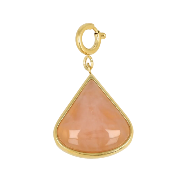 Large Charm - Rose Quartz - October Birthstone