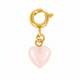 Edelstenen Hartjesbedel • Rose Quartz