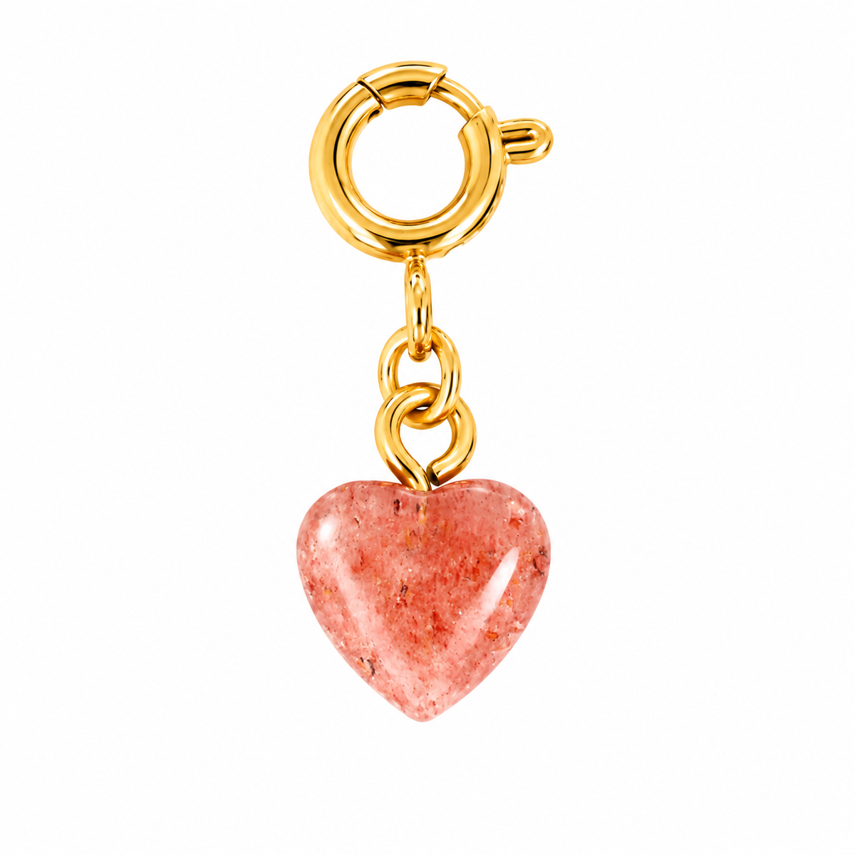 Edelstenen Hartjesbedel • Berry Quartz