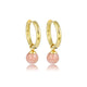 Rhodonite Gouden Oorringen: Elegantie in Balans