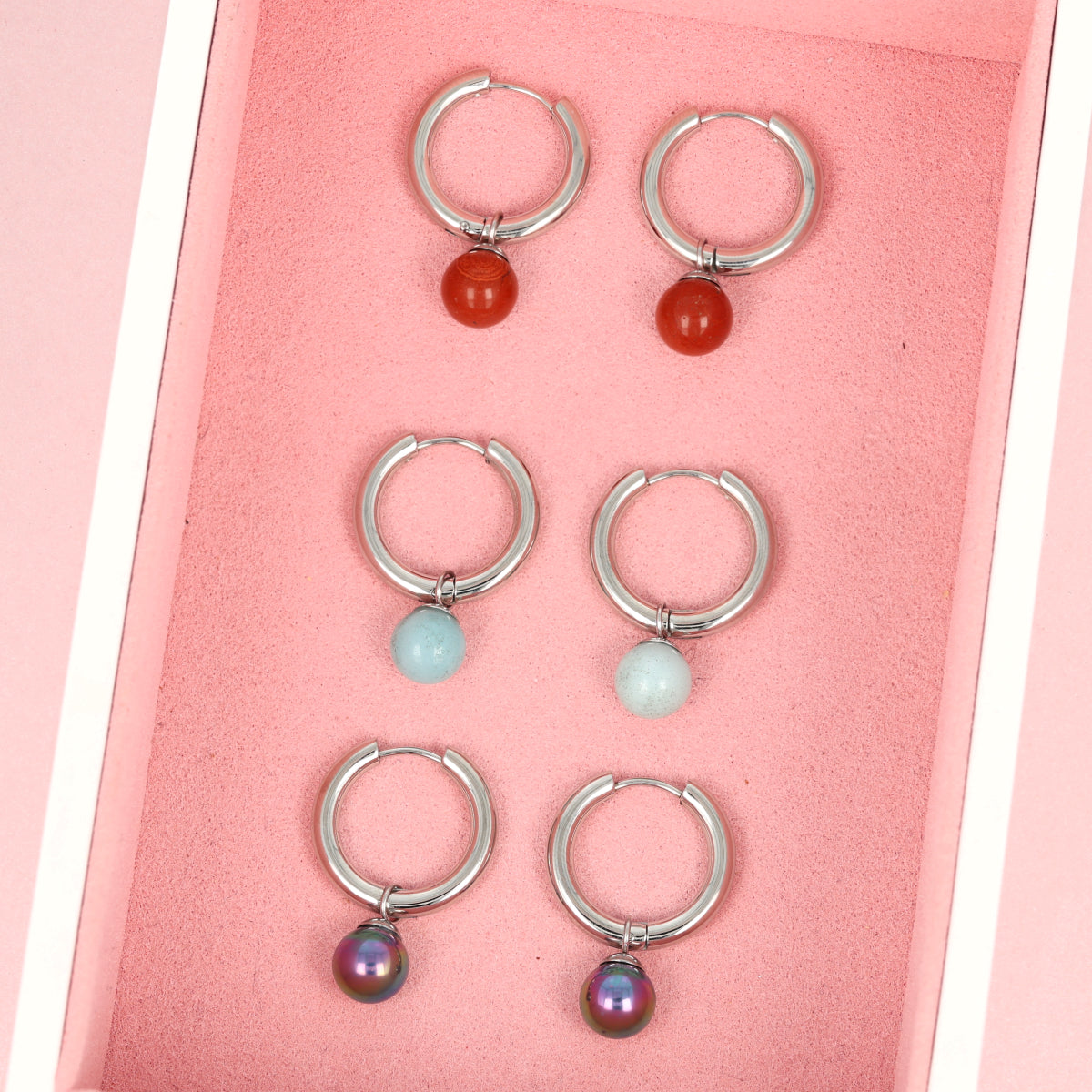 Red Aventurine Silver Earrings: Natural Elegance