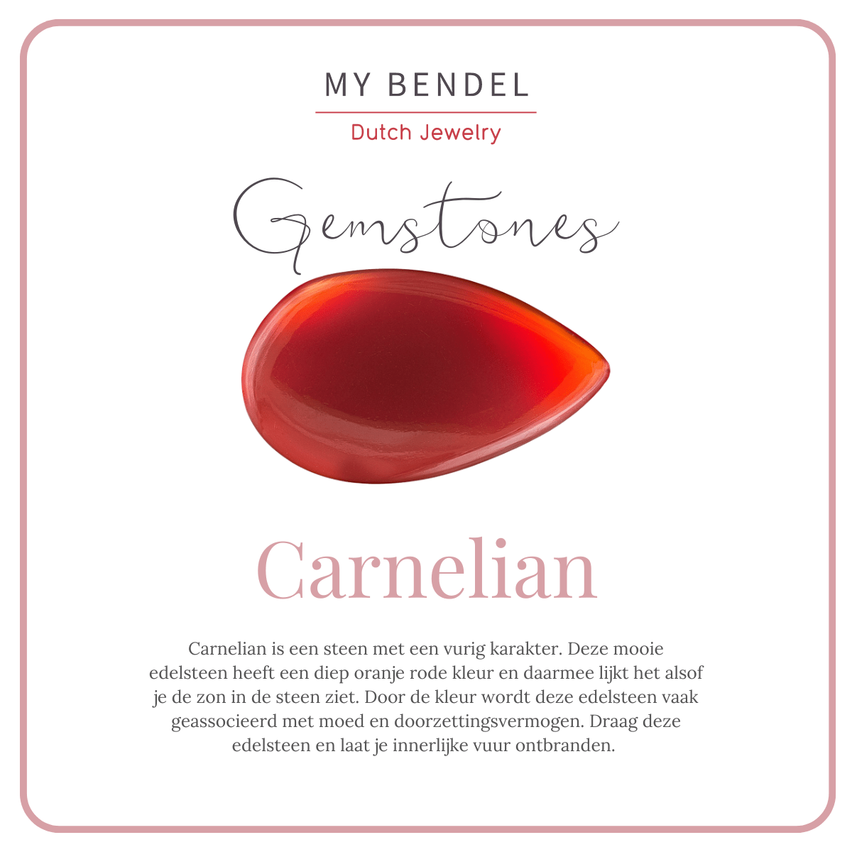 Gouden ring met zonnetje - Carnelian edelsteen - Stijlvol - My Bendel