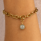 Armband met Chalcedoon - Geboortesteen Maart