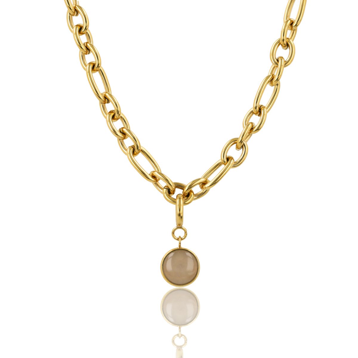 Kette mit Chalcedon - Geburtsstein März
