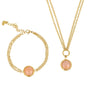 Schmuckset mit Rosenquarz