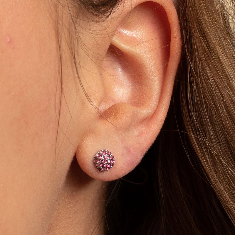 Roze Zirkonia: Zilveren Oorknopjes 6mm