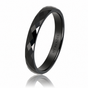 Keramikring • Facettenschliff • 3 mm • Schwarz