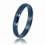Keramikring • facettiert • 3 mm • Dunkelblau