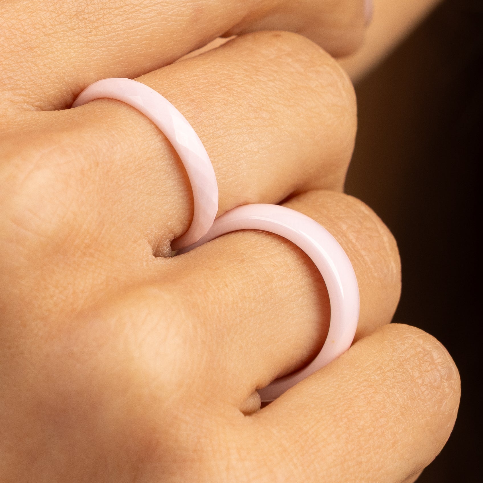 Ceramic Ring • 6 mm • Pink