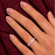 Ceramic Ring • Facet Cut • 3 mm • Pink