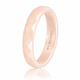 Ceramic Ring • Facet Cut • 3 mm • Peach