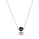 Zilveren Ketting met Zwart Ceramic Bolletje