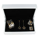 Elegante Bicolor Edelstahl Ohrringe Design