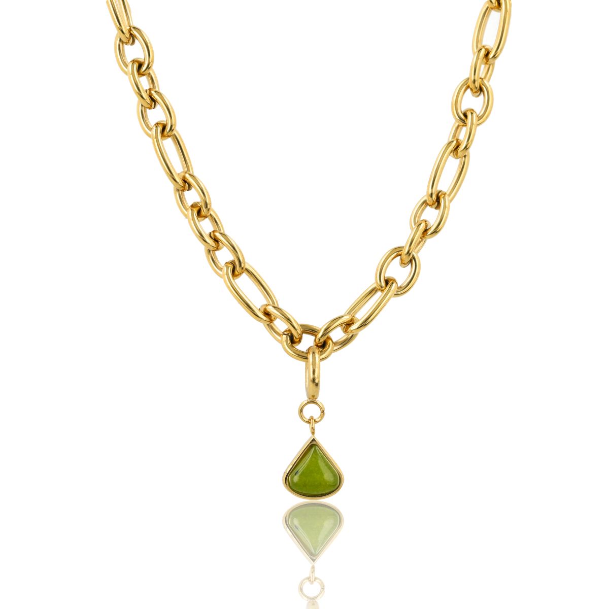 Halskette mit Peridot – Geburtsstein August