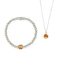 Sieradenset zilver met Picture Jasper