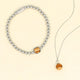 Sieradenset zilver met Picture Jasper