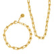 Sieradenset schakel armband en ketting