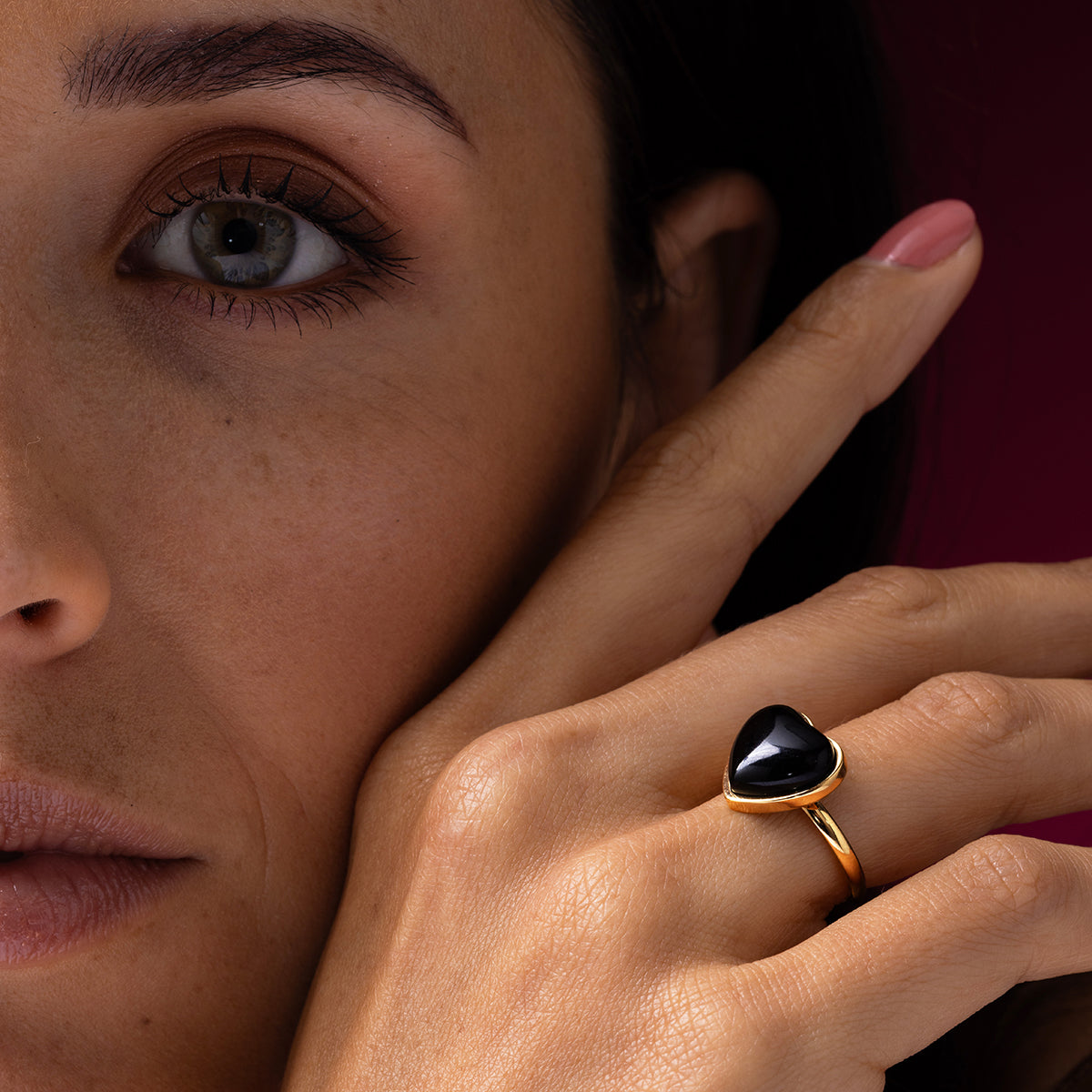 Heart Ring • Onyx
