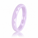 Ceramic Ring • Facet Cut • 3 mm • Lilac