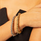 Stainless steel armband met - glanzende 8mm Kralen