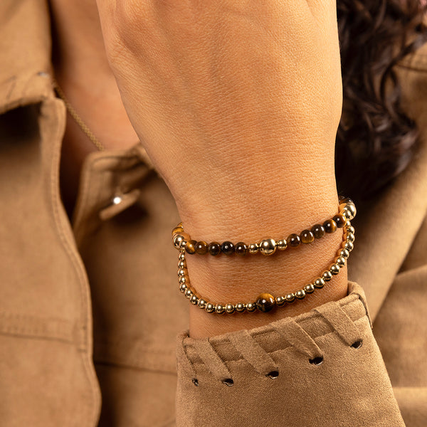 Tiger Eye kralen armband - My Bendel