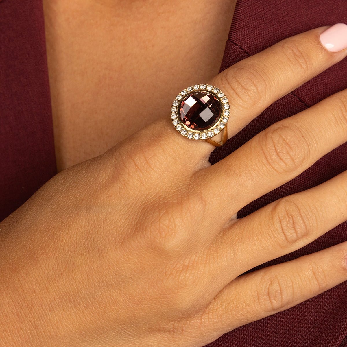 Champagne ring - luxe uitstraling - My Bendel