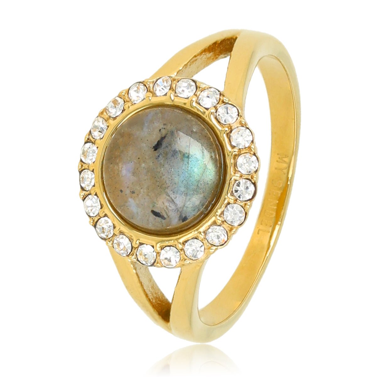 Labradorite Ring – Goudkleurig met Magisch Effect - My Bendel