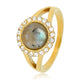 Labradorite Ring – Goudkleurig met Magisch Effect - My Bendel